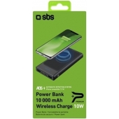 SBS Powerbank Extra Slim - Wireless - 10.000 mAh