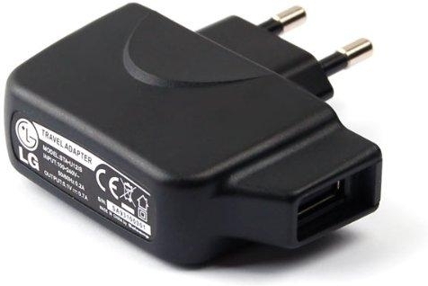 LG Adapter 1 ampere - Origineel - Zwart