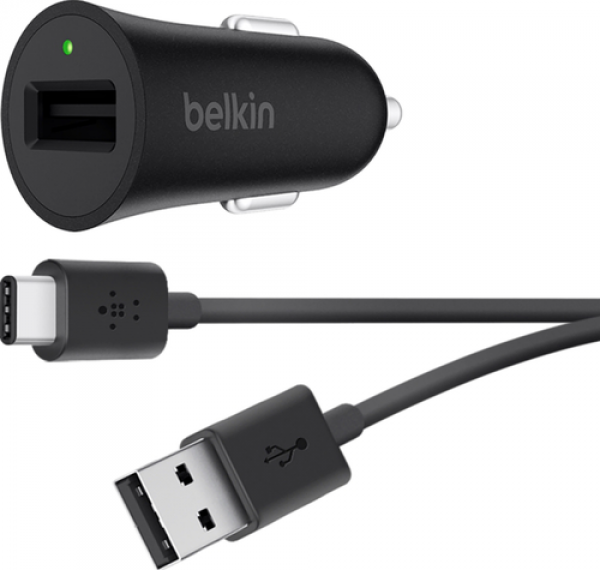 Belkin Quick Charge 3.0 Autolader + USB-C kabel 1.2 Meter