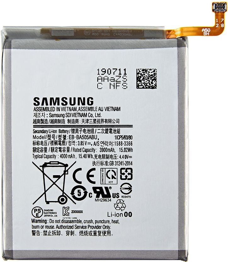 kruising stil Nauwgezet ᐅ • Samsung Galaxy A30 A305F - Batterij - Origineel - EB-BA505ABU |  Eenvoudig bij GSMBatterij.nl