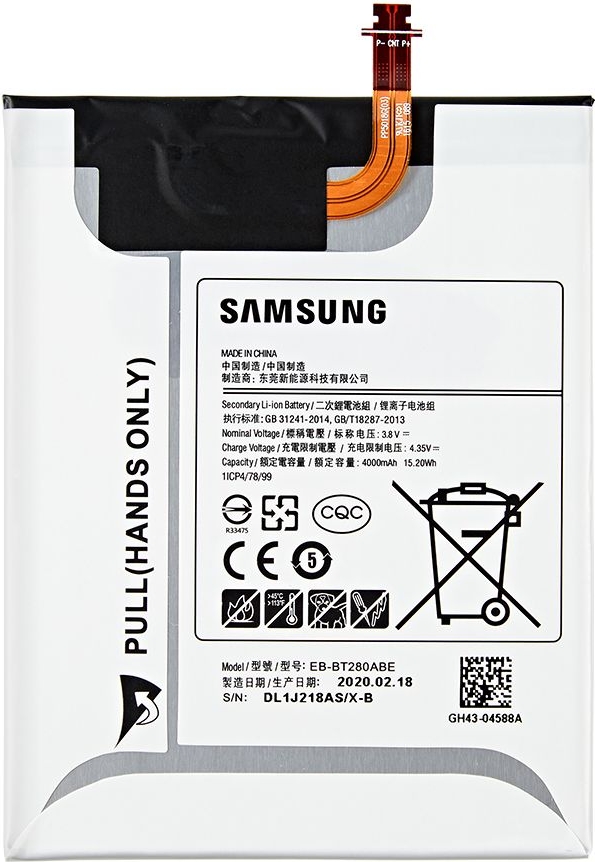 Verpersoonlijking voorjaar Sluiting ᐅ • Samsung Galaxy Tab A 7.0 2016 Batterij origineel EB-BT280ABE |  Eenvoudig bij GSMBatterij.nl