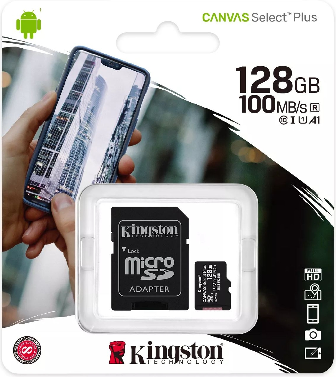 ᐅ SD Kaart 128GB Kingston 10 | Eenvoudig bij GSMBatterij.nl