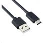 USB-C kabel voor Blackberry - Zwart - 0.25 Meter