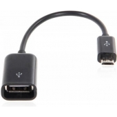 Micro-USB naar USB adapter zwart