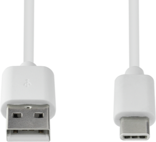 USB-C kabel voor LG - Wit - 0.25 Meter